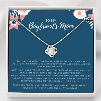 Mother-In-Law Necklace, To My Boyfriend’S Mom Necklace, Gift For Boyfriend’S Mom Mother’S Day - Thegiftio UK
