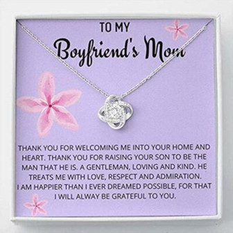 Mother-In-Law Necklace, To My Boyfriend’S Mom Gifts Necklace, Gift For Future Mother-In-Law - Thegiftio UK