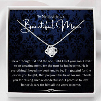 Mother-In-Law Necklace, To My Boyfriends Mom Necklace, Gift For Boyfriend’S Mom, Future Mother-In-Law - Thegiftio UK