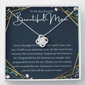Mother-In-Law Necklace, To My Boyfriends Mom Necklace, Gift For Boyfriend’S Mom, Future Mother-In-Law - Thegiftio UK