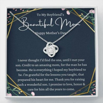 Mother-In-Law Necklace, To My Boyfriends Mom Necklace, Gift For Boyfriend’S Mom, Future Mother-In-Law - Thegiftio UK