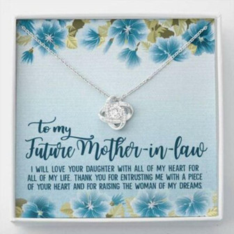 Mother-In-Law Necklace, To My Future Mother-In-Law Necklace Mother’S Day Gift - Thegiftio UK
