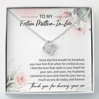 Mother-In-Law Necklace, To My Future Mother-In-Law Necklace Love Knots - Thegiftio UK