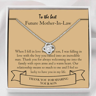 Mother-In-Law Necklace, To My Future Mother-In-Law Necklace, Engagement Gift Necklace - Thegiftio UK