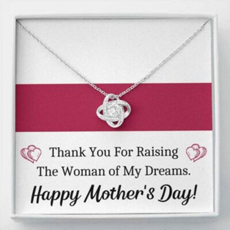 Mother-In-Law Necklace, To My Future Mother In Law Woman Of My Dreams Love Knot Necklace Gift - Thegiftio UK