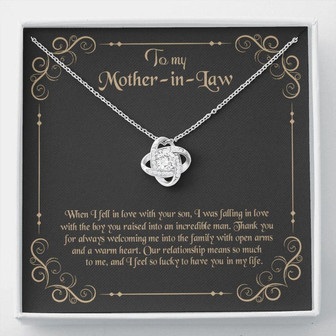 Mother-In-Law Necklace, To My Mother-In-Law, Gift For Mother-In-Law, Mom-In-Law Necklace - Thegiftio UK