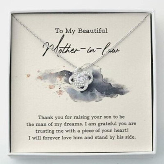 Mother In Law Necklace To My Mother-In-Law Mother, Day Gift - Thegiftio UK