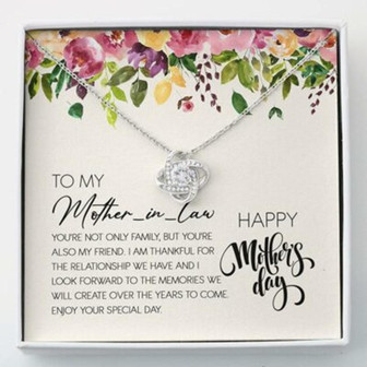 Mother-In-Law Necklace, To My Mother-In-Law Necklace, Gift For Mom From Daughter-In-Law - Thegiftio UK