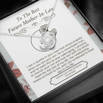 Mother-In-Law Necklace, To My Mother-In-Law Necklace, Gift For Mother-In-Law Thank You, To My Future Mom-In-Law - Thegiftio UK