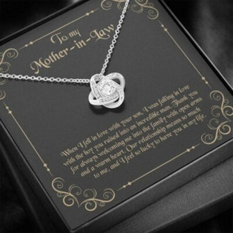Mother-In-Law Necklace, To My Mother-In-Law Necklace, Gift For Mother-In-Law Thank You - Thegiftio UK