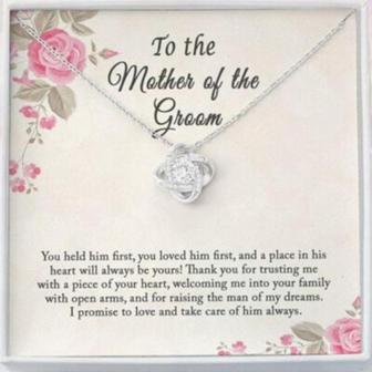 Mother-In-Law Necklace, To My Mother In Law On My Wedding Day Necklace, Mother Of The Groom Gift From Bride - Thegiftio UK