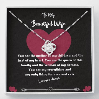 Mother Of My Children Love Knot Necklace - Thegiftio UK