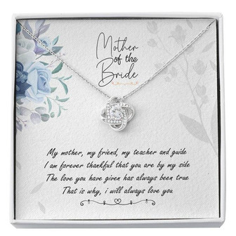 Mother Of The Bride Love Knot Necklace - Thegiftio UK