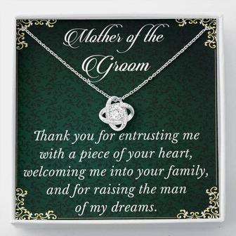 Mother Of The Groom Necklace From Bride, Mother In Law Necklace Gift, Groom's Mother Love Knot Necklace, Mother Of The Groom Wedding Gift - Thegiftio UK