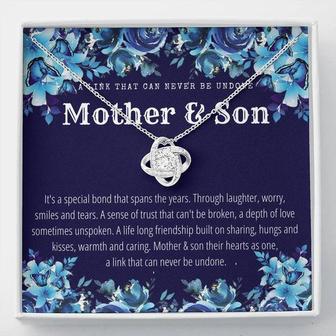 Mother & Son - Love Knot Necklace - A Link That Can Never Be Undone - Thegiftio UK