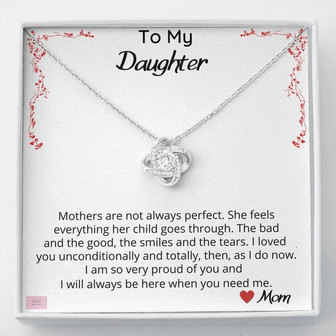 Mothers Are Not Always Perfect - Love Knot Necklace - Thegiftio UK