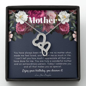 Mother's Birthday Gift | Necklace For Mom's Birthday | Elegant Gift For Mom From Daughter | Best Mom Gift Message Card | Love Knot Necklace - Thegiftio UK