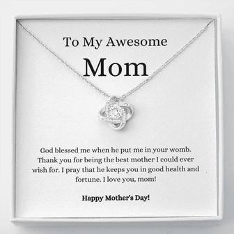 Mother's Day Blessing | Love Knot Necklace - Thegiftio UK