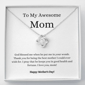 Mother's Day Blessing | Love Knot Necklace - Thegiftio