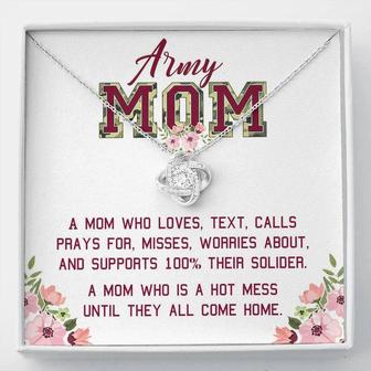 Mother's Day Gift For Mom - A Mom Who Loves - The Love Knot Necklace - Thegiftio UK