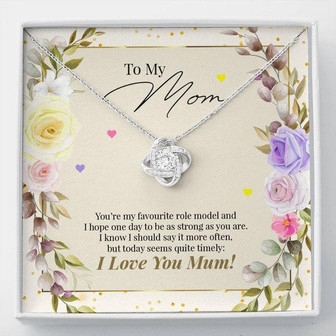 Mother's Day Gift For Mom - Love Knot Necklace - Thegiftio UK