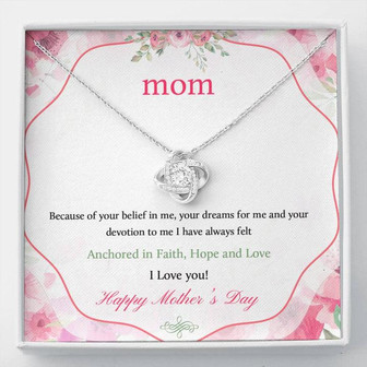 Mother's Day Gift For Mom - The Love Knot Necklace For Mom - Thegiftio UK