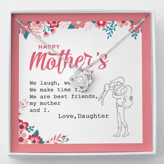 Mother's Day Gift For Mom - We Are Best Friends - The Love Knot Necklace - Thegiftio