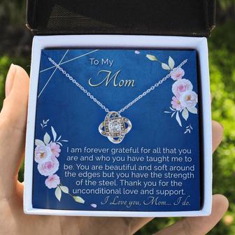 Mother's Day Gift From Daughter To Mom Forever Love Knot Necklace For Mom - Thegiftio UK