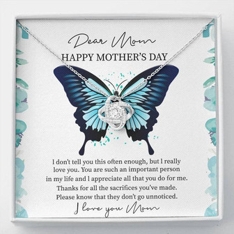 Mother's Day Gift Love Knot Necklace - Thegiftio UK