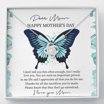 Mother's Day Gift Love Knot Necklace - Thegiftio UK