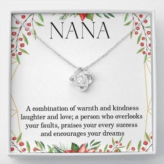 Mother's Day Gift Necklace For Nana, Jewelry Birthday Xmas Present For Grandma, Nana, Mimi, Nonna, Grandmother, Love Knot Necklace - Thegiftio UK