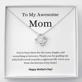 Mother's Day Laugh & Tears | Love Knot Necklace - Thegiftio UK