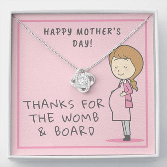 Mother's Day Love Knot Necklace With Message Card - Thegiftio UK