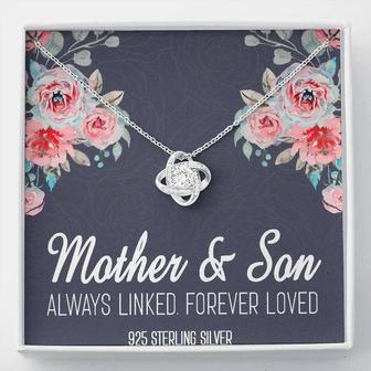 Mother's Day Neckalce Gift For Mom From Son, Mother Son Gifts, Sentimental Gift For Mom, Mother Son Love Knot Necklace - Thegiftio UK