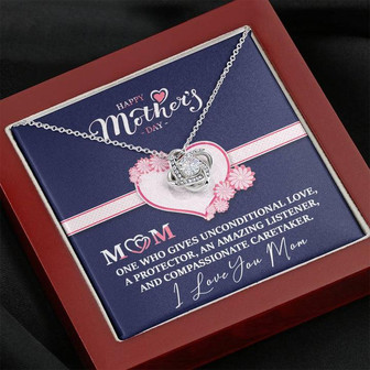 Mother's Day Unconditional Love Knot Necklace - Gift For Mom - Thegiftio UK