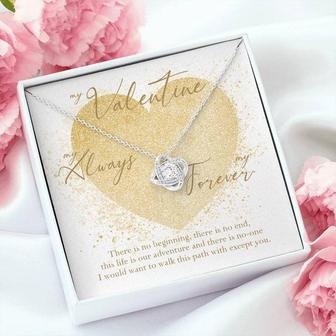 My Always & Forever Valentine • Love Knot Necklace  - Thegiftio UK