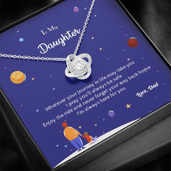 My Daughter - I'm Always Here For You - Love Knot Necklace - Thegiftio UK