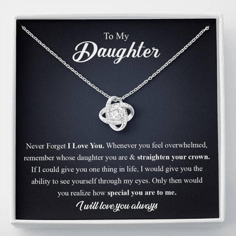 My Daughter, Love Knot Necklace - Thegiftio UK
