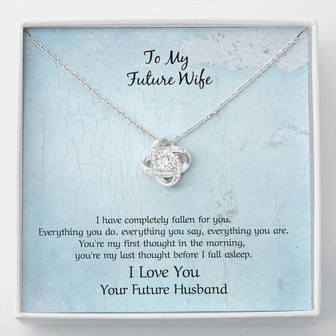 My Future Wife Love Knot Necklace - Thegiftio UK
