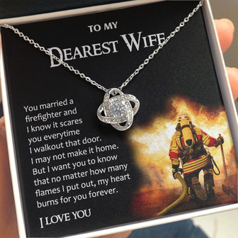 My Heart Burns For You - Love Knot Necklace - Thegiftio UK