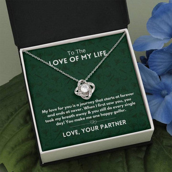 My Love For You Is A Journey Love Knot Necklace - Thegiftio UK