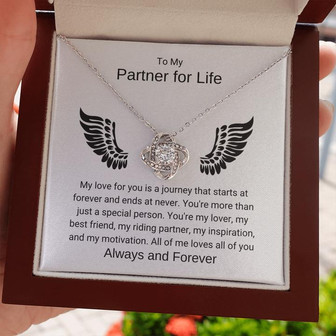 My Love For You Love Knot Necklace - Thegiftio UK