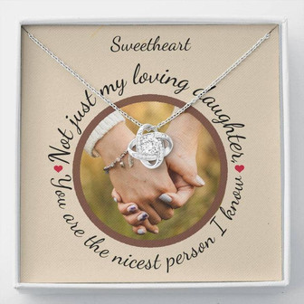 My Loving Daughter. Love Knot Necklace. Perfect Gift! - Thegiftio UK