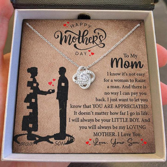 My Loving Mother | Love Knot Necklace Mother's Day Gift - Thegiftio UK