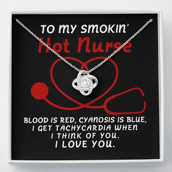 My Nurse - You Make Me Tachycardic - Love Knot Necklace - Thegiftio UK
