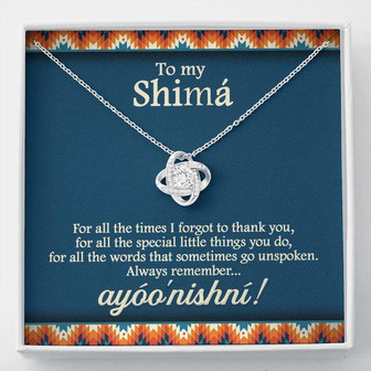 Navajo Shima Thankful For Everything Love Knot Necklace - Thegiftio UK