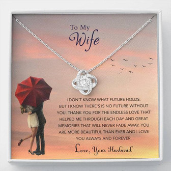 Necklace For Your Beautiful Wife, Perfect For All Occasions, Love Knot Necklace.. - Thegiftio UK