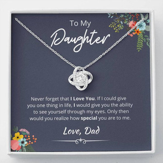 Never Forget I Love You - Love Knot Necklace - Thegiftio UK