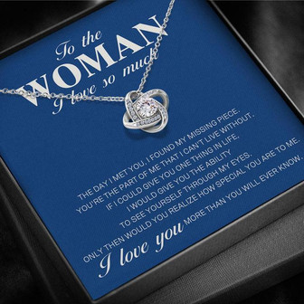 To The Woman I Love So Much - Love Knot Necklace - Thegiftio UK