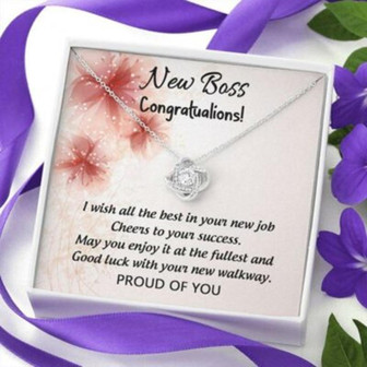 New Boss Necklace Gift, Gift For New Boss, Lady Boss, Congratulations - Thegiftio UK